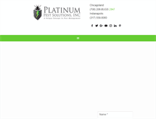 Tablet Screenshot of platinumpestsolutions.com